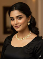 Ringing Jewels "Antique" Premium Quality Necklace Set With Earrings