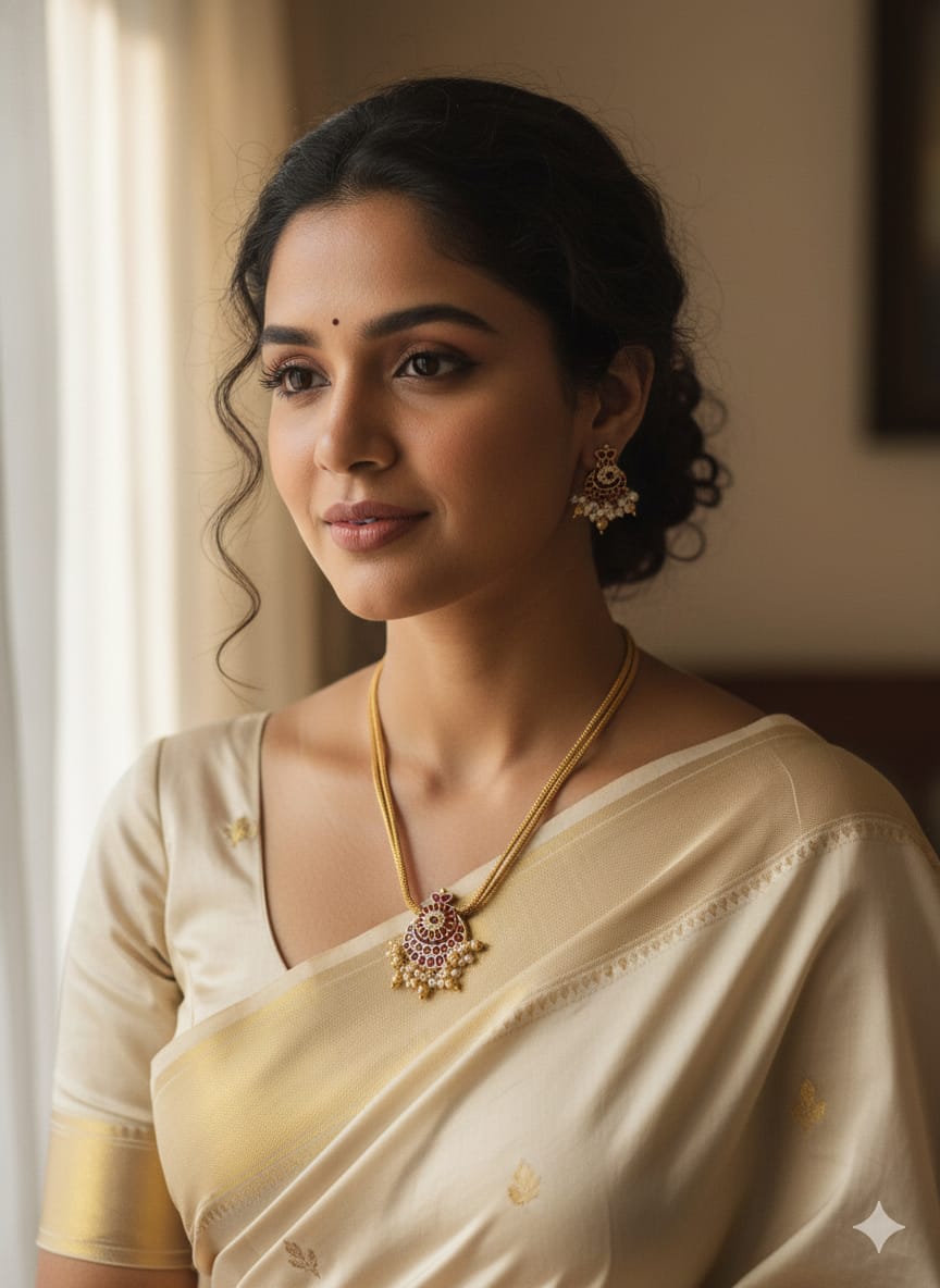 Ringing Jewels "Antique" Gold Finish Necklace Set Premium Quality With Earrings